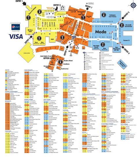 dolphin mall map directory.